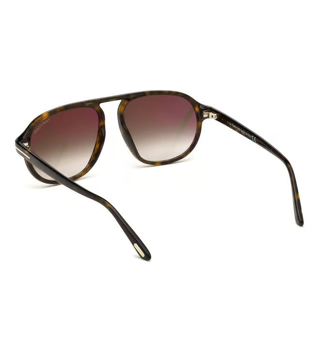Tom Ford Brown UV Protected Pilot Sunglasses for Men FT0755 57 52K-zoom-