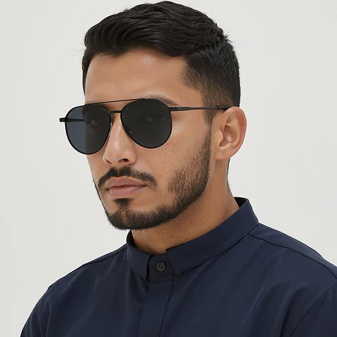 Black Full Rim Aviator-zoom-