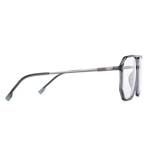 Gray Transparent Full Rim Geometric-zoom-