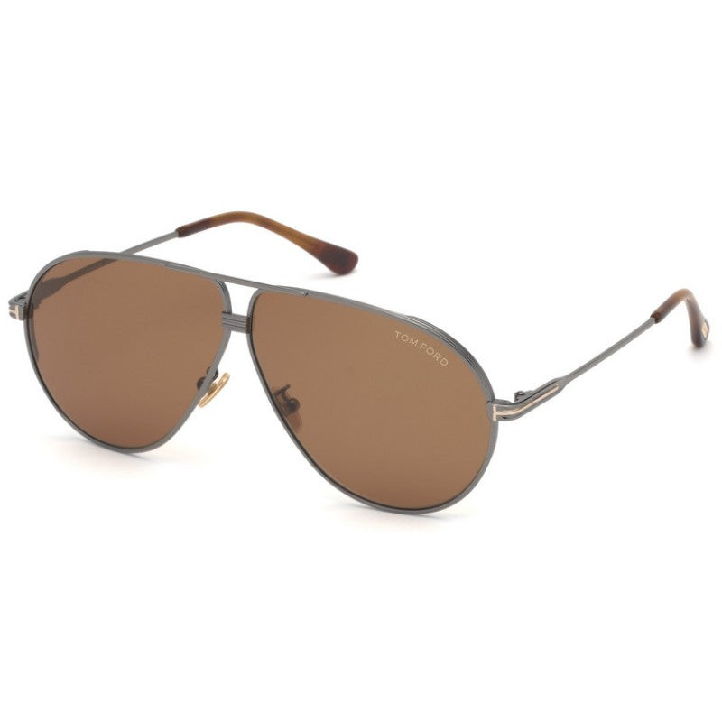 Out Of Stock Tom Ford FT 0734-H - 12E Shiny Dark Ruthenium | Sunglasses Man-1